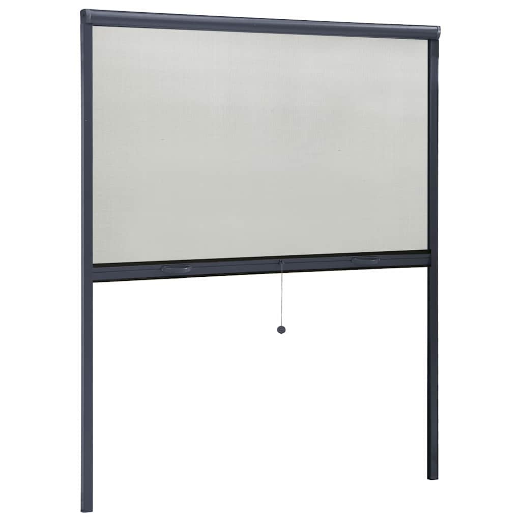 Zanzariera Avvolgibile per Finestre Antracite 160x170 cm
