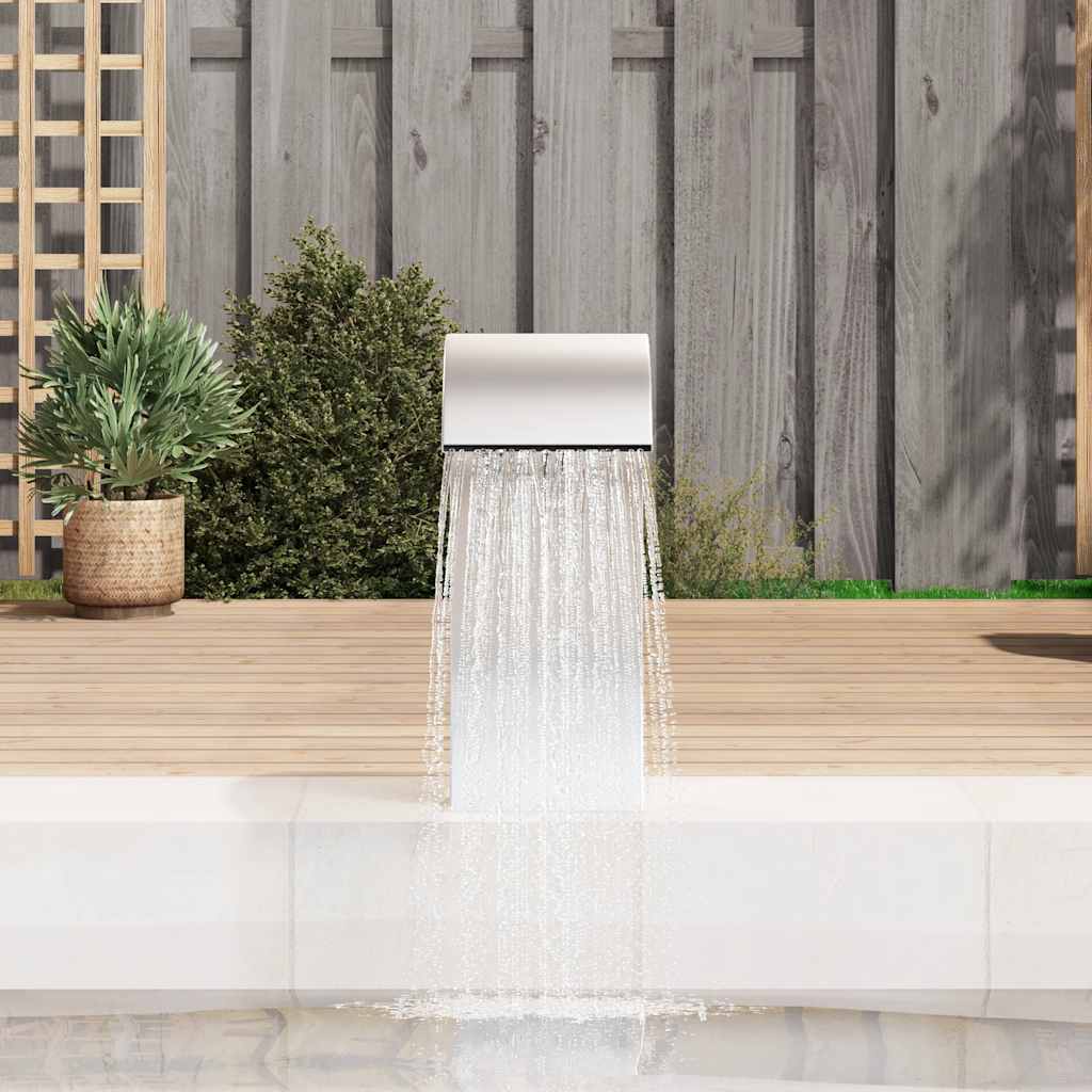 Fontana per Piscina 22x60x70 cm in Acciaio Inox 304