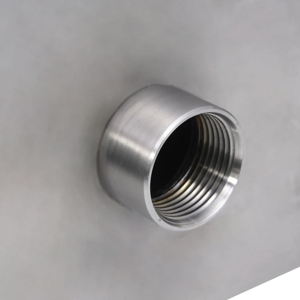 Fontana per Piscina Argento 45x26x13 cm in Acciaio Inox