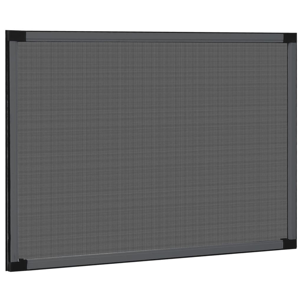 Zanzariera Allungabile per Finestre Antracite (75-143)x50 cm