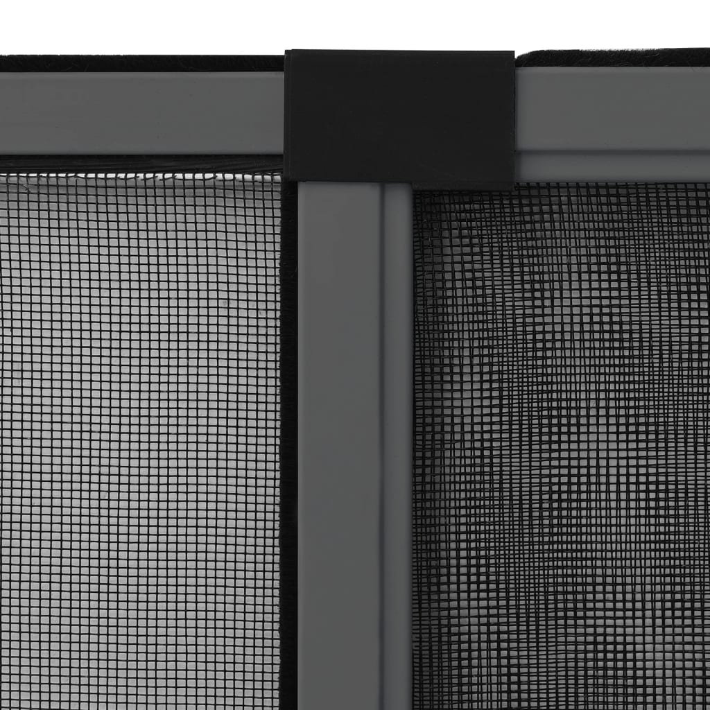 Zanzariera Allungabile per Finestre Antracite (75-143)x50 cm