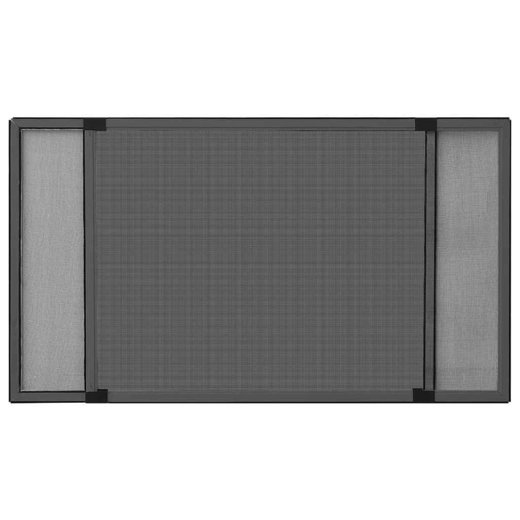 Zanzariera Allungabile per Finestre Antracite (100-193)x75 cm