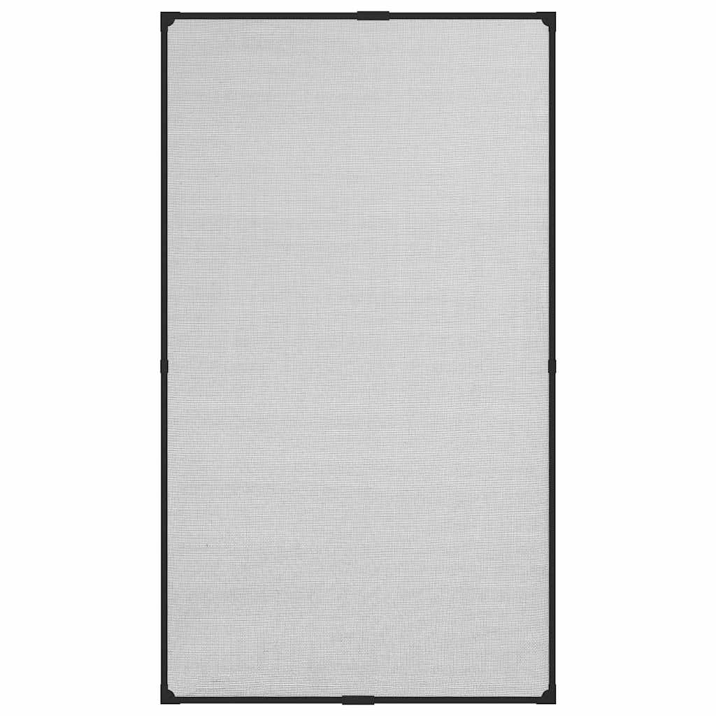 Zanzariera Magnetica Finestre Antracite 80x140cm Fibra Vetro
