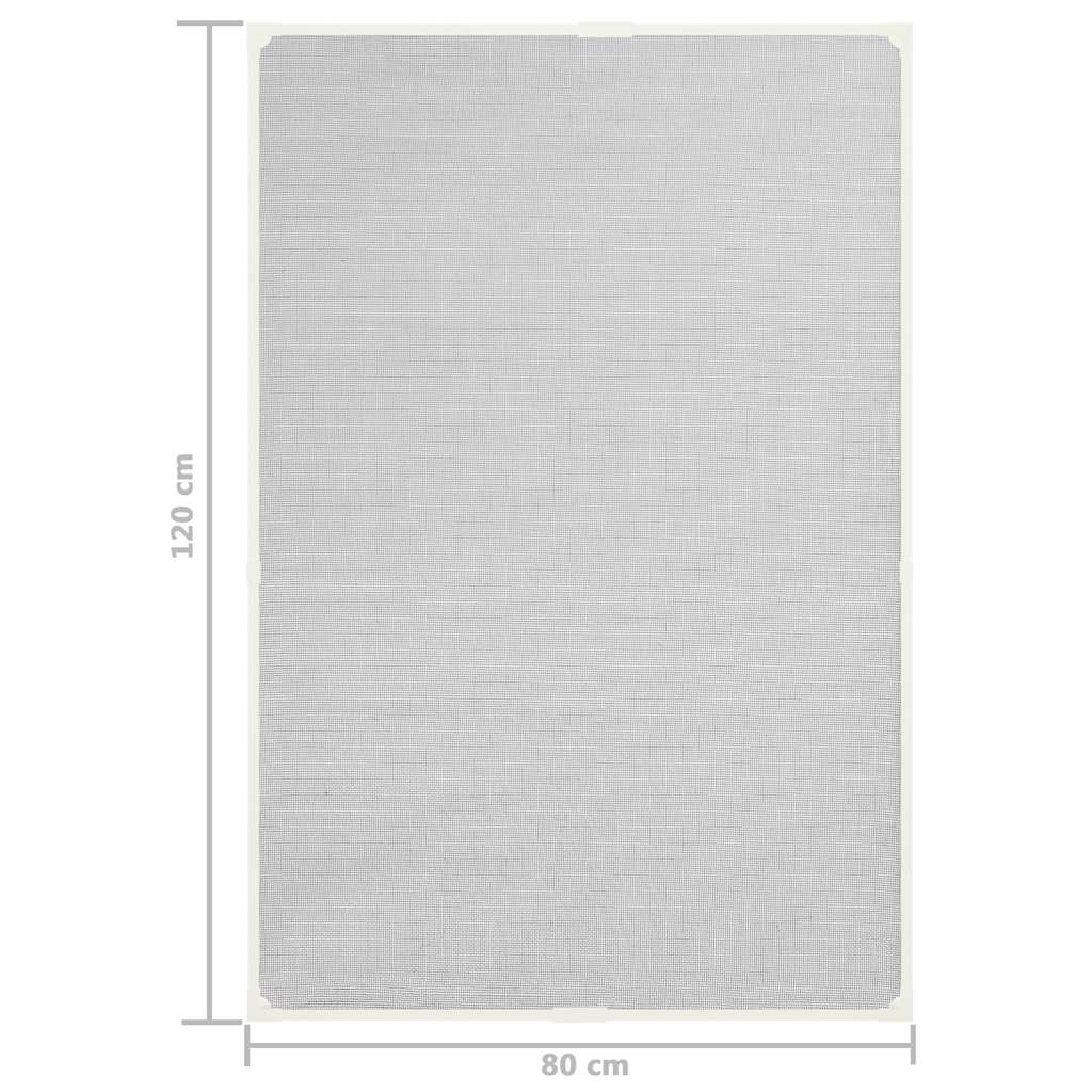 Zanzariera Magnetica Finestre Bianca 80x120cm in Fibra di Vetro