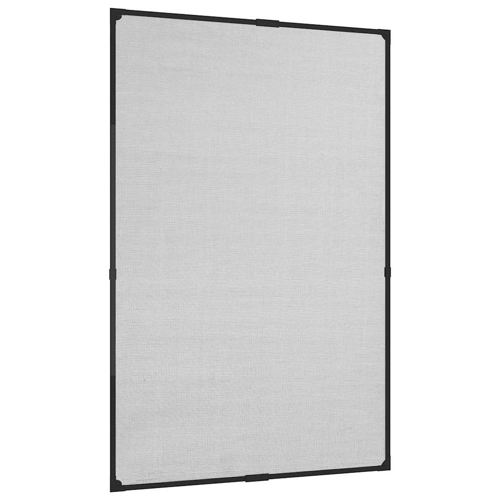 Zanzariera Magnetica Finestre Antracite 80x120cm Fibra Vetro
