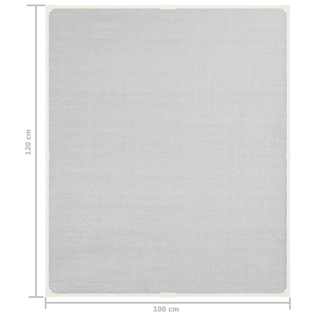Zanzariera Magnetica Finestre Bianca 100x120cm Fibra di Vetro