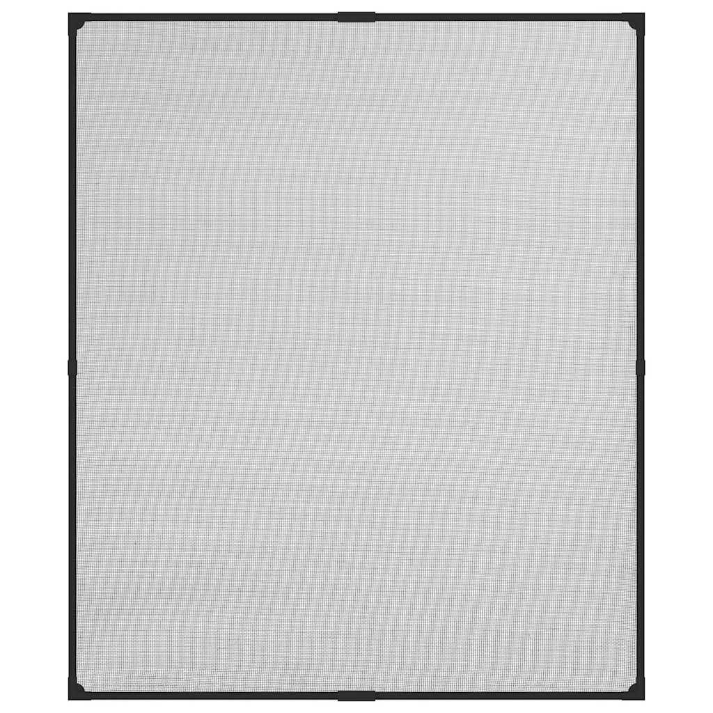 Zanzariera Magnetica Finestre Antracite 100x120cm Fibra Vetro