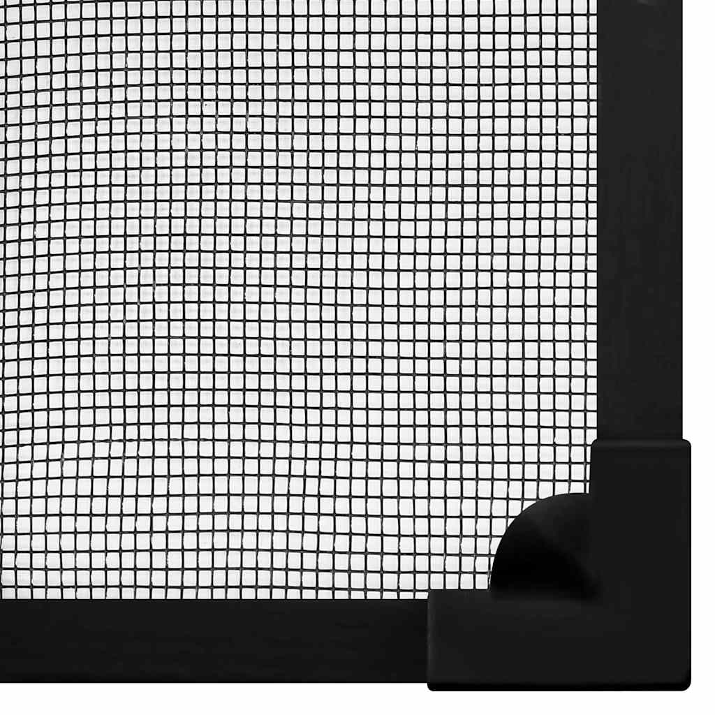 Zanzariera Magnetica Finestre Antracite 100x120cm Fibra Vetro