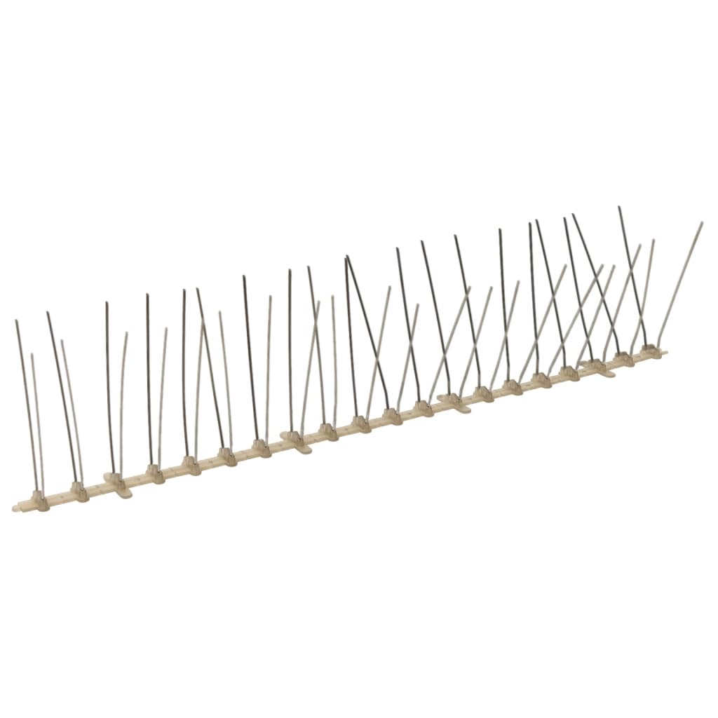Set Dissuasori per Uccelli e Piccioni 20 pz 4 File 10 m