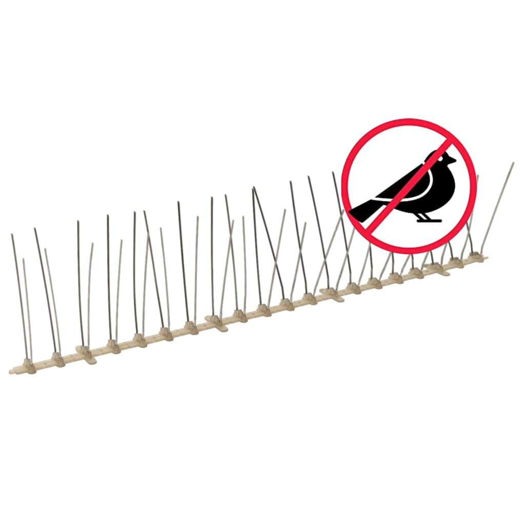 Set Dissuasori per Uccelli e Piccioni 20 pz 4 File 10 m