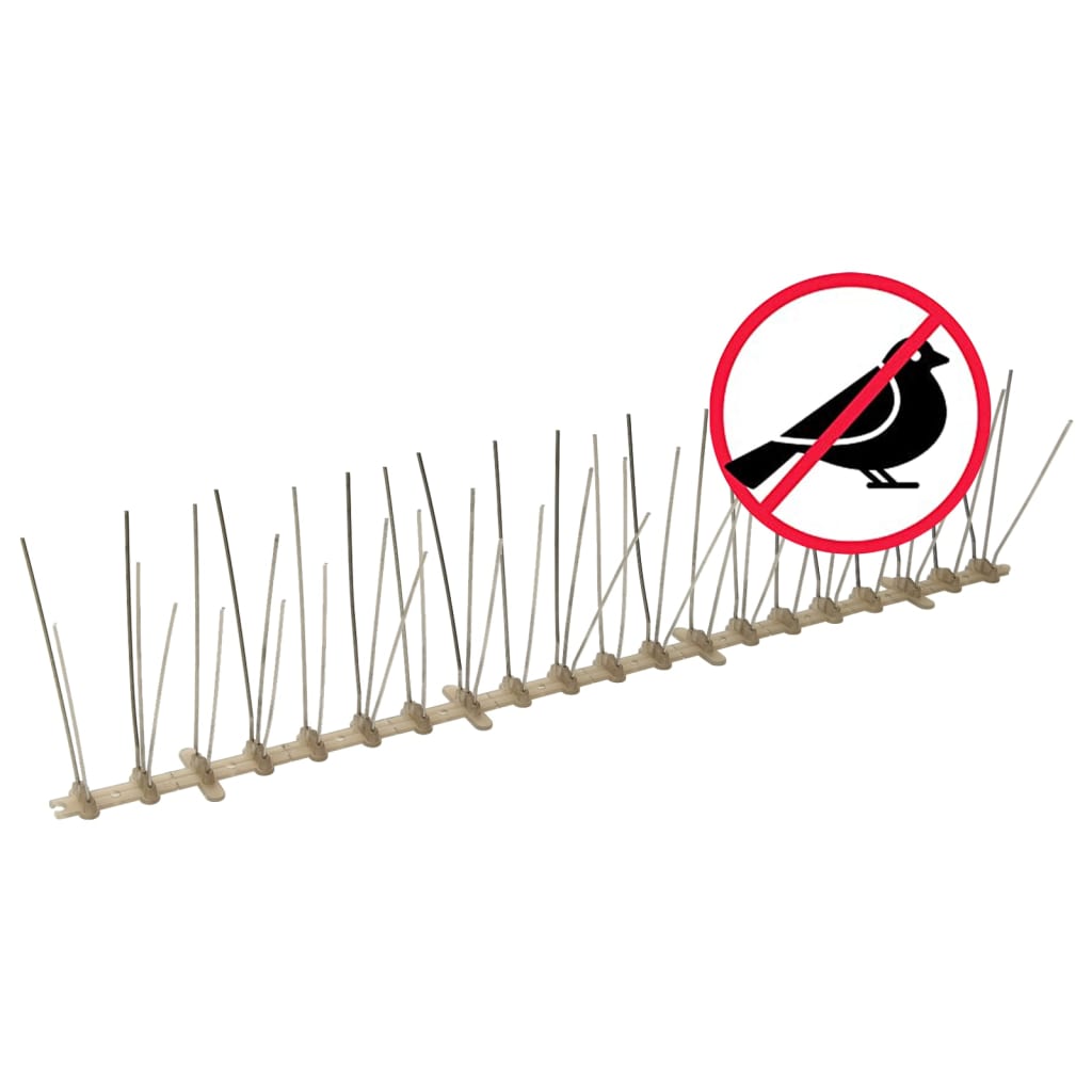 Set Dissuasori per Uccelli e Piccioni 6 pz 5 File 3 m
