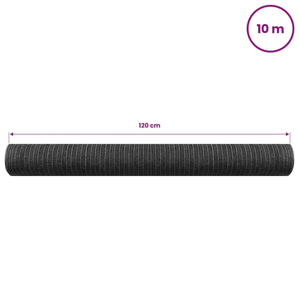 Rete per Privacy Antracite 1,2x10 m in HDPE 75 g/m²