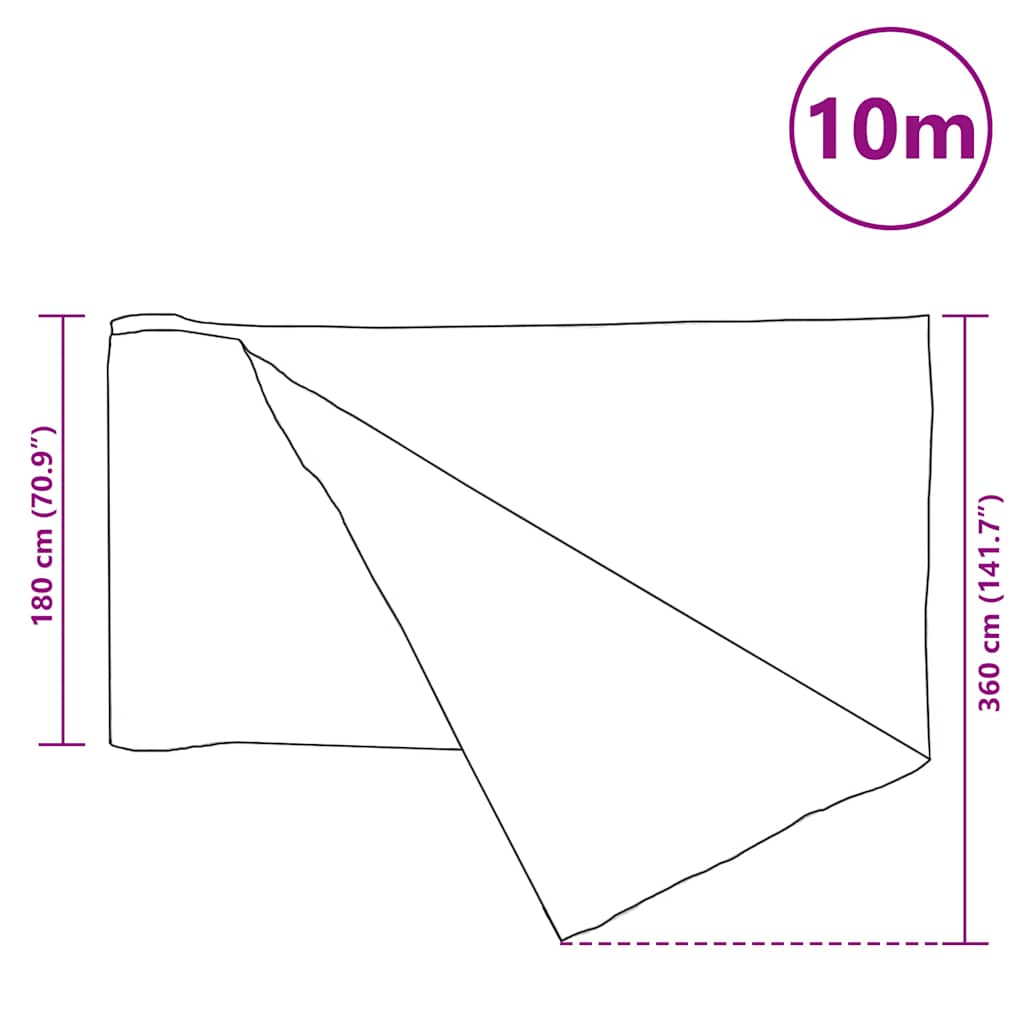 Rete per Privacy Antracite 1,8x10 m in HDPE 75 g/m²