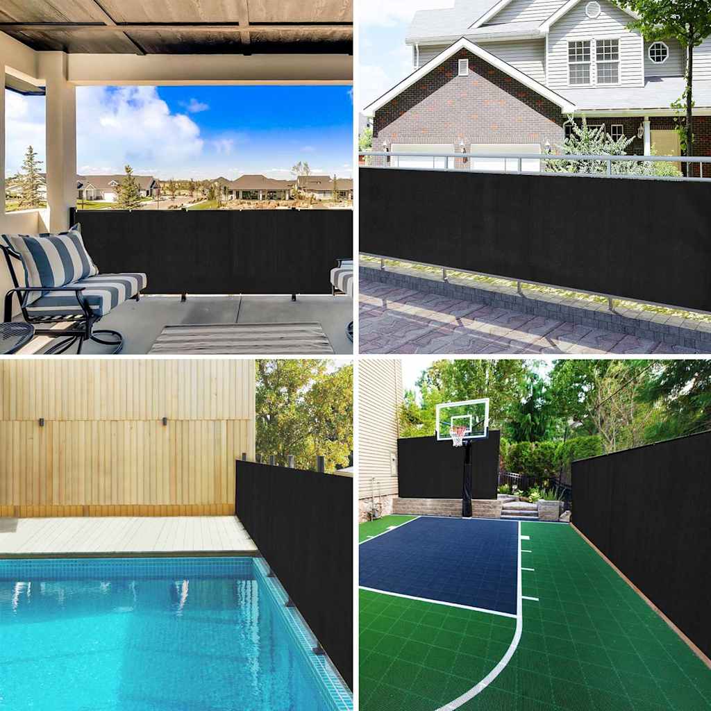 Rete per Privacy Nera 1x25 m in HDPE 75 g/m²