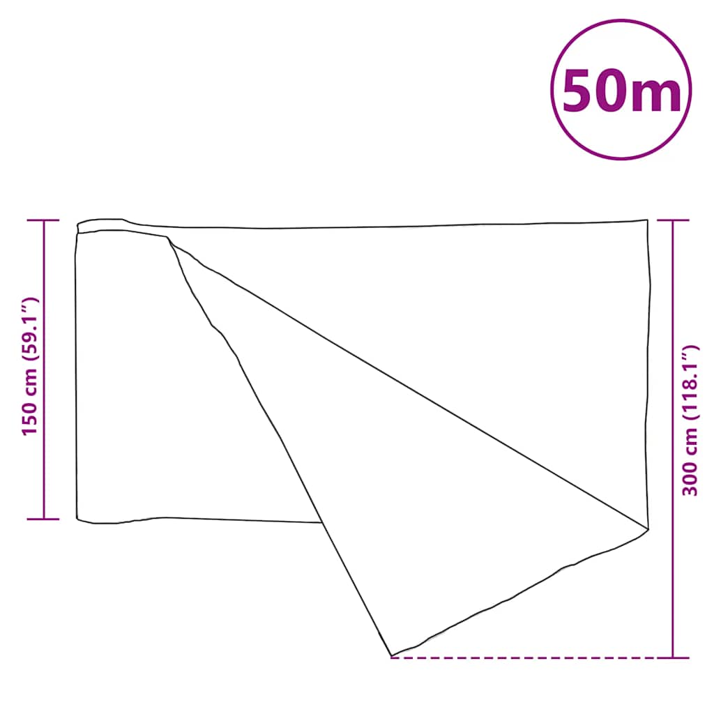 Rete per Privacy Nera 1,5x50 m in HDPE 75 g/m²
