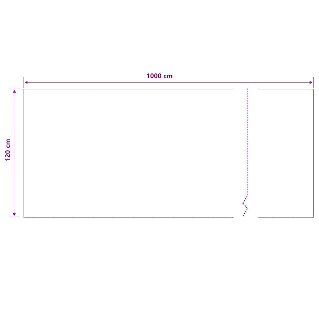 Rete per Privacy Nera 1,2x10 m in HDPE 195 g/m²