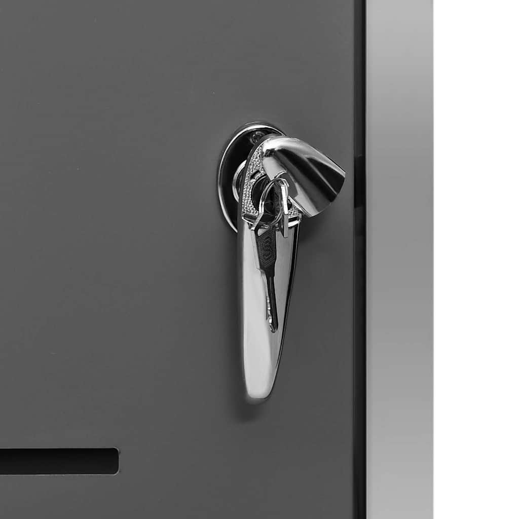Copribidone per Spazzatura Singolo 69x77,5x115cm Acciaio Inox