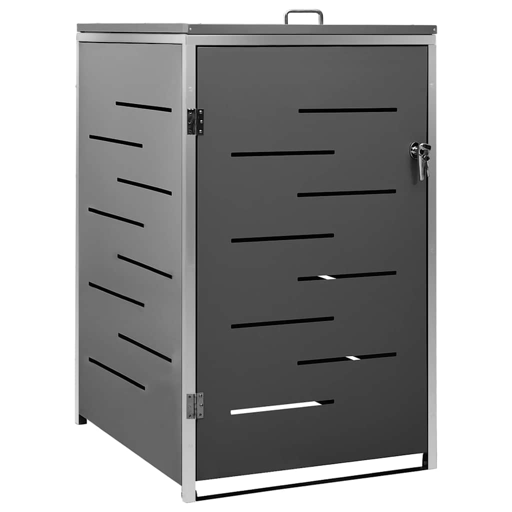 Copribidone per Spazzatura Singolo 69x77,5x115cm Acciaio Inox