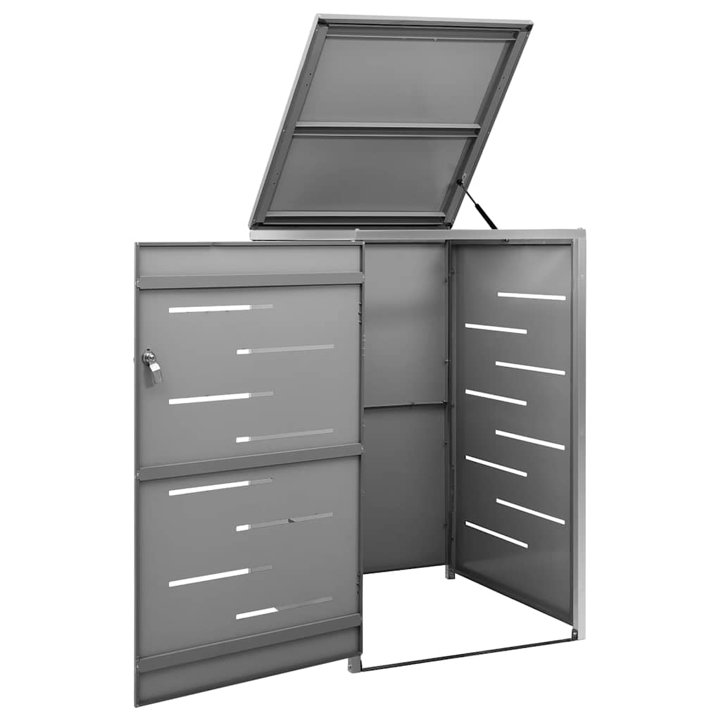 Copribidone per Spazzatura Singolo 69x77,5x115cm Acciaio Inox