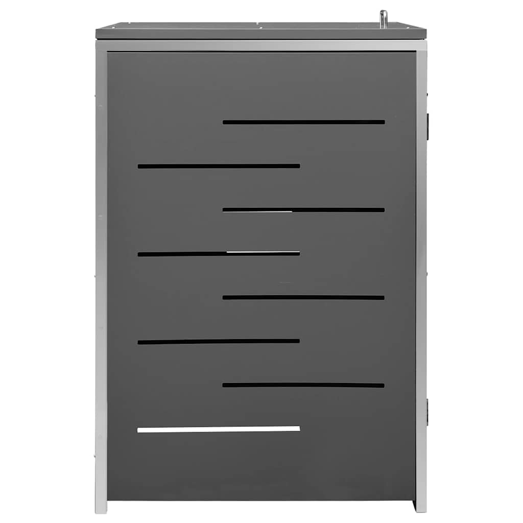 Copribidone per Spazzatura Singolo 69x77,5x115cm Acciaio Inox