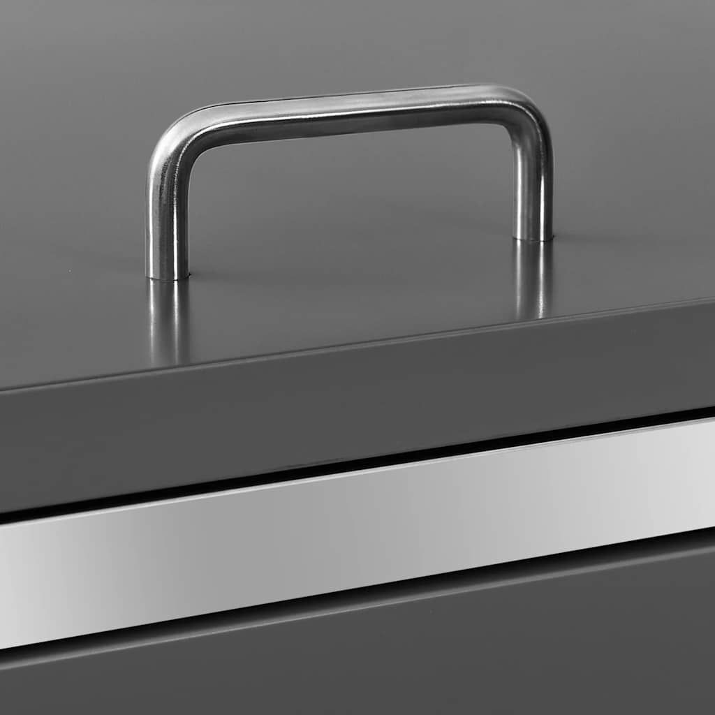 Copribidone per Spazzatura Singolo 69x77,5x115cm Acciaio Inox