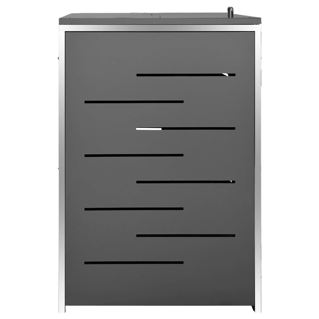 Copribidone per Spazzatura Singolo 69x77,5x115cm Acciaio Inox