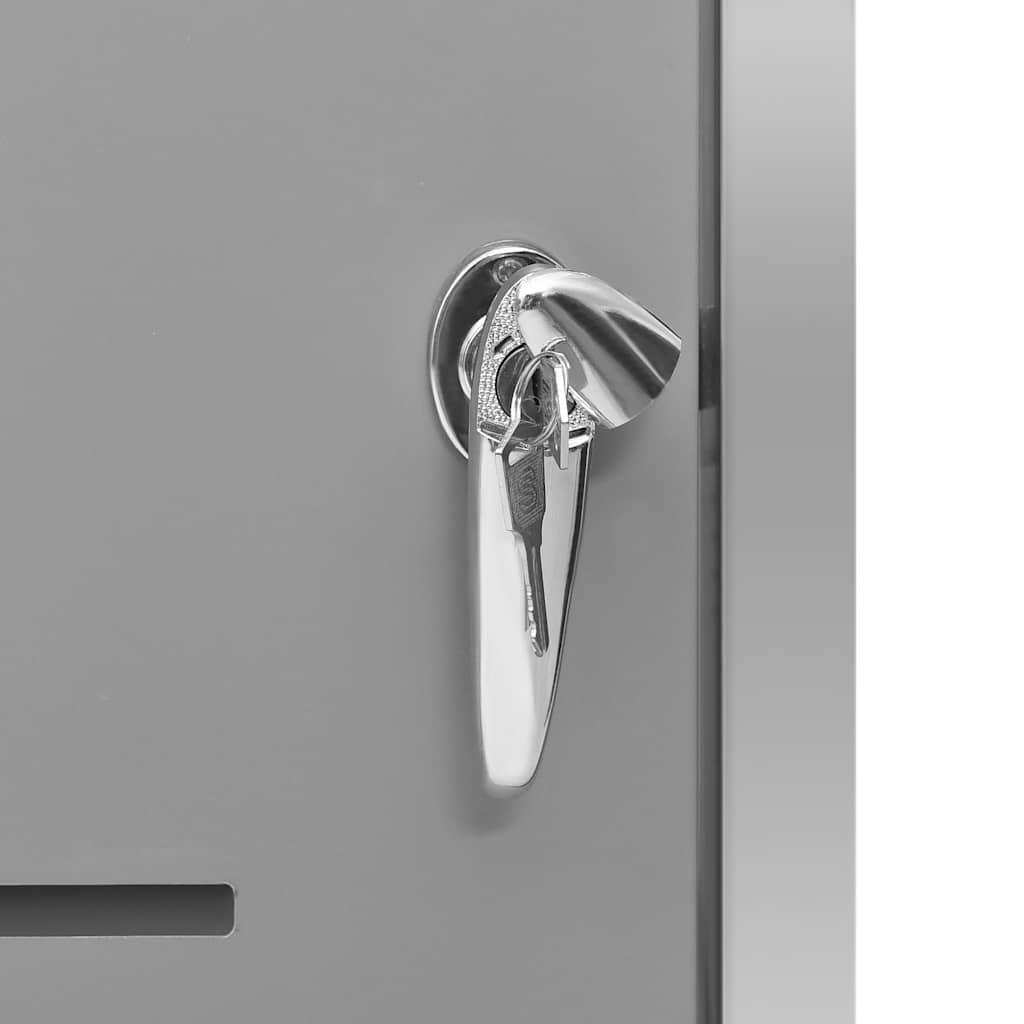 Copribidone per Spazzatura Singolo 69x77,5x115cm Acciaio Inox
