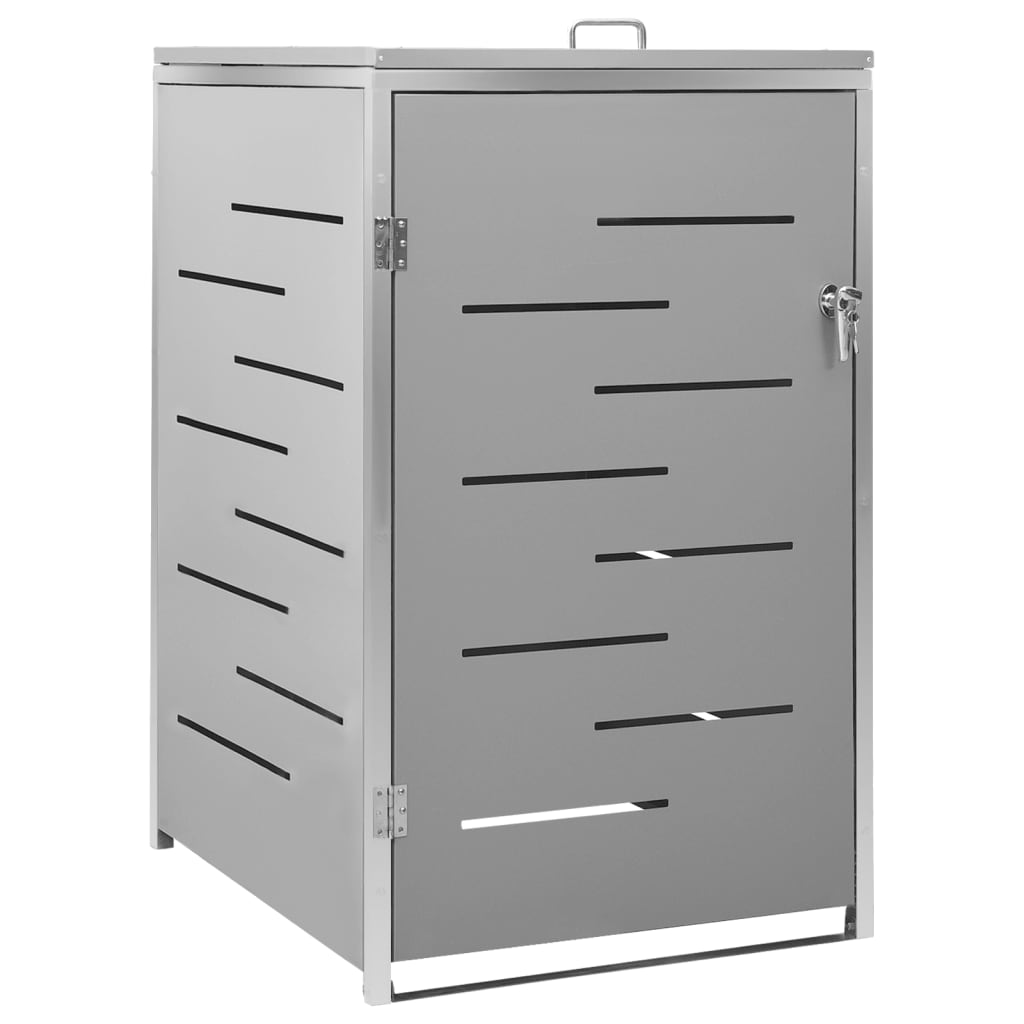 Copribidone per Spazzatura Singolo 69x77,5x115cm Acciaio Inox