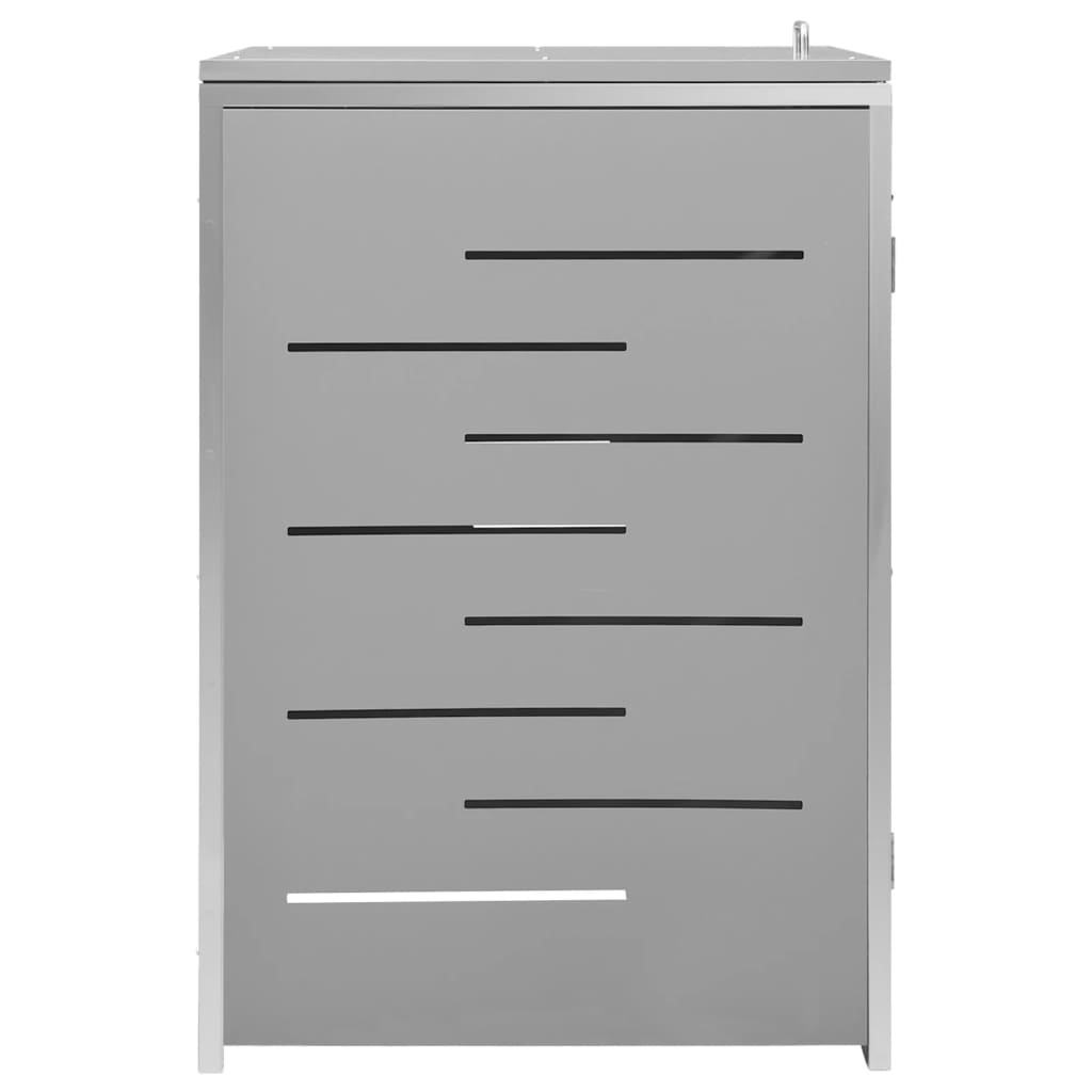 Copribidone per Spazzatura Singolo 69x77,5x115cm Acciaio Inox