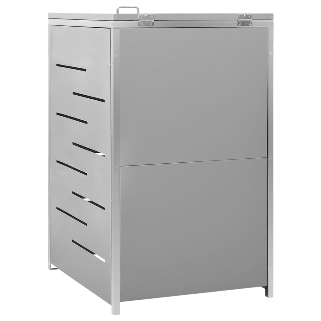 Copribidone per Spazzatura Singolo 69x77,5x115cm Acciaio Inox