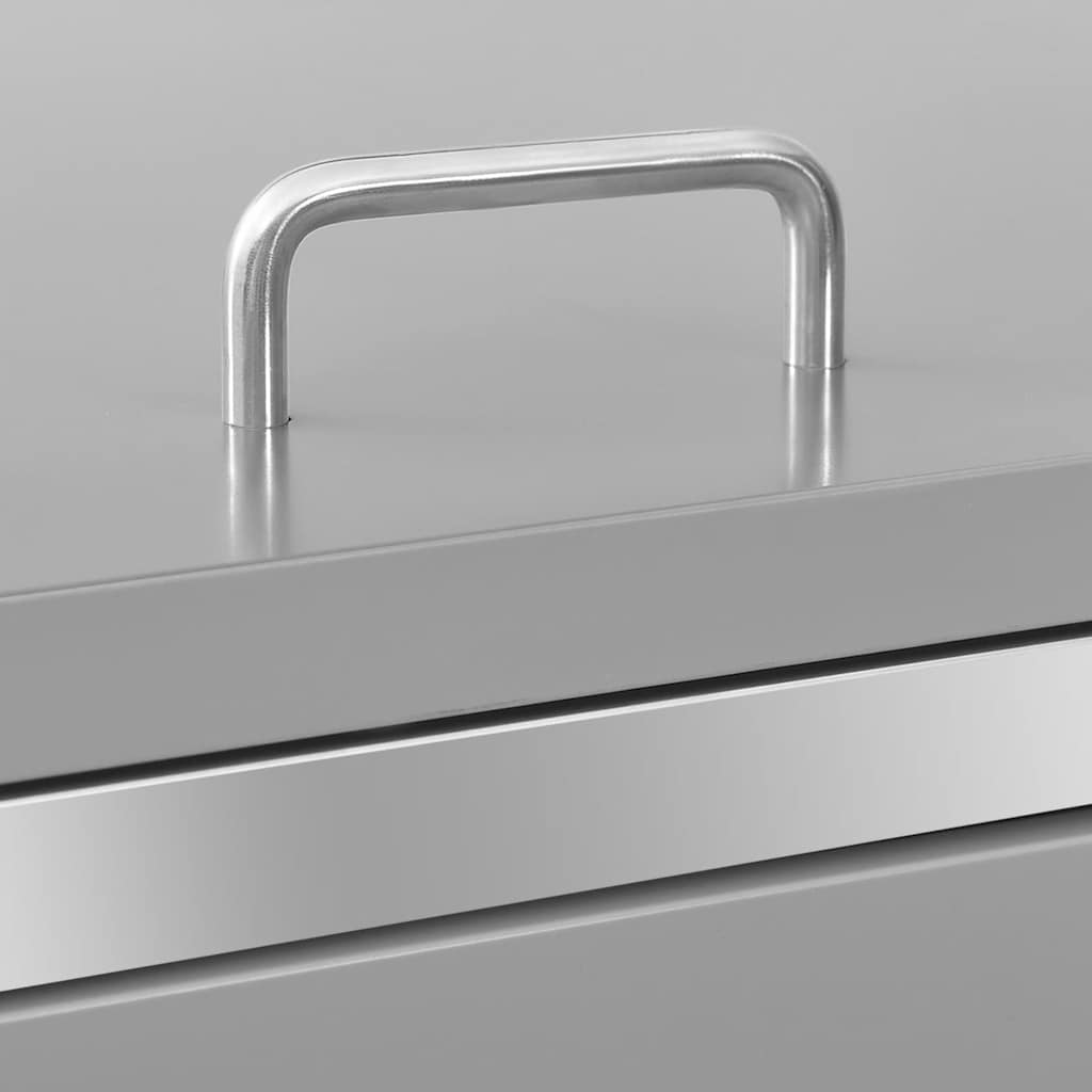 Copribidone per Spazzatura Singolo 69x77,5x115cm Acciaio Inox