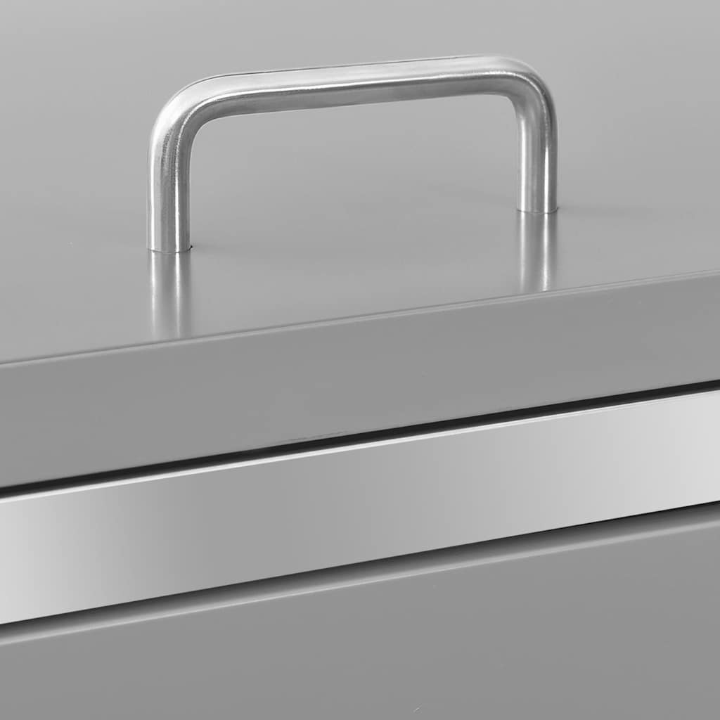 Copribidone per Spazzatura Singolo 69x77,5x115cm Acciaio Inox