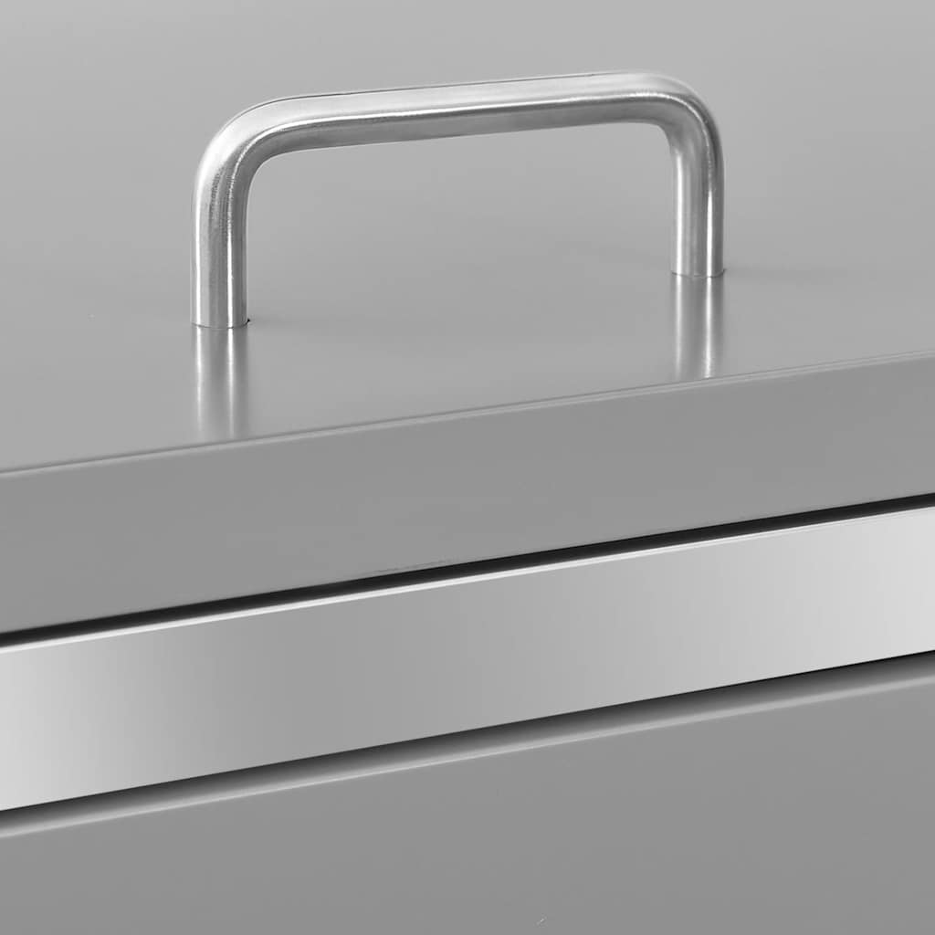 Copribidone per Spazzatura Singolo 69x77,5x115cm Acciaio Inox