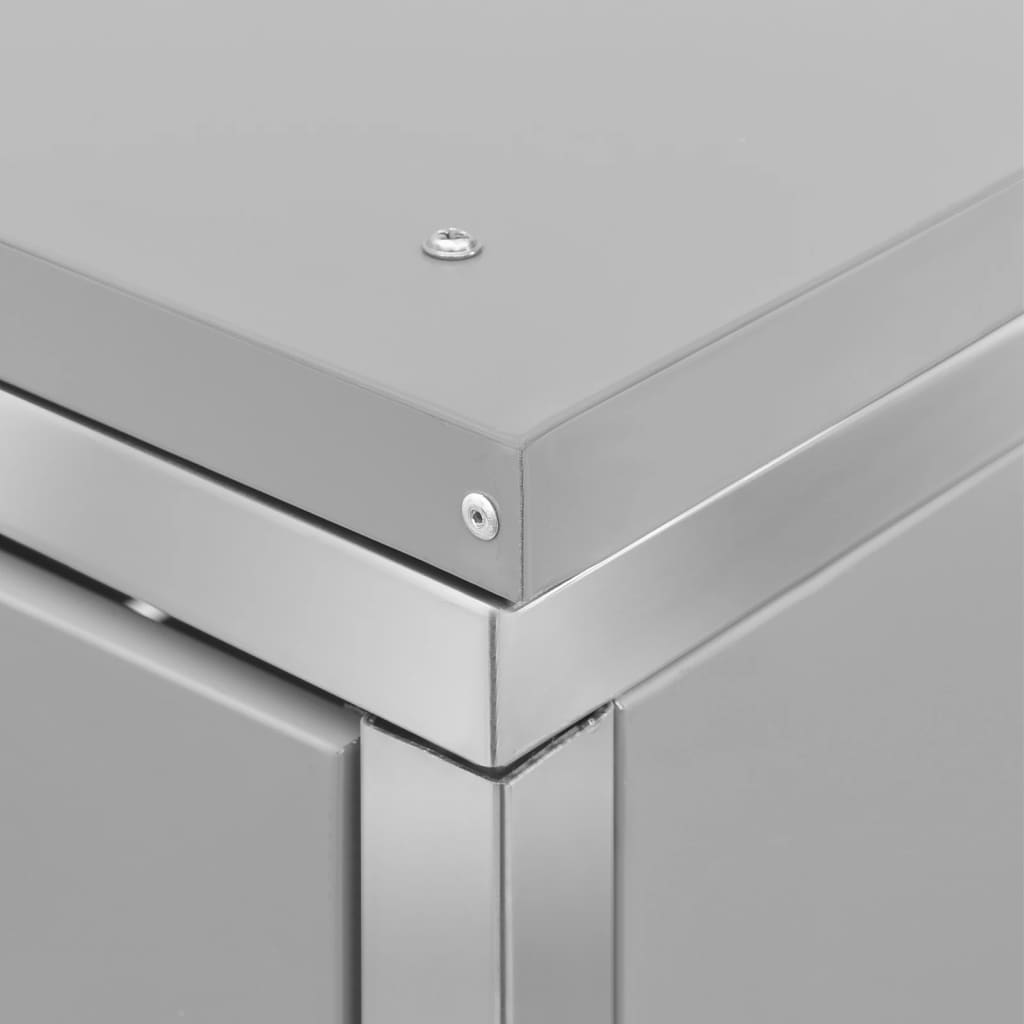 Copribidone per Spazzatura Singolo 69x77,5x115cm Acciaio Inox