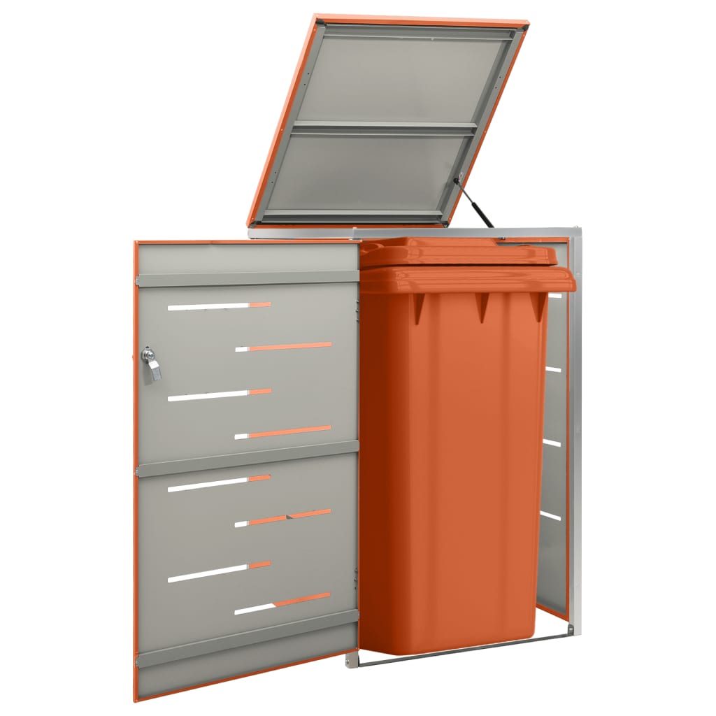 Copribidone per Spazzatura Singolo 69x77,5x115cm Acciaio Inox