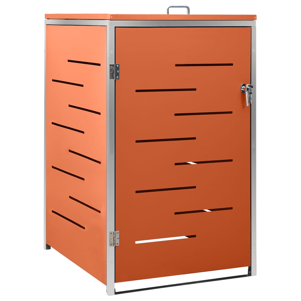 Copribidone per Spazzatura Singolo 69x77,5x115cm Acciaio Inox