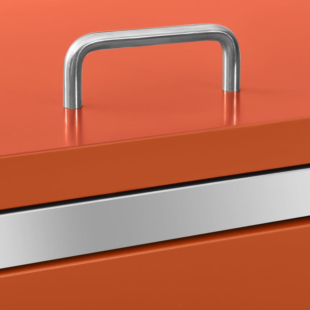 Copribidone per Spazzatura Singolo 69x77,5x115cm Acciaio Inox