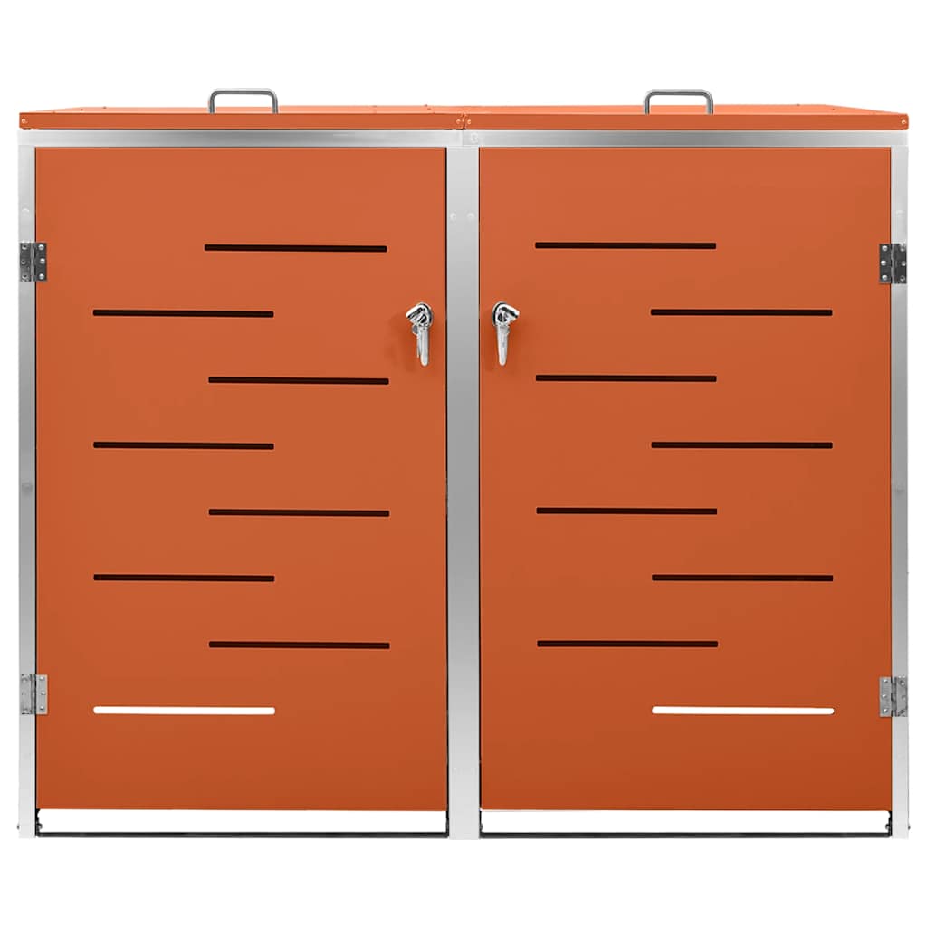 Copribidone per Spazzatura Singolo 69x77,5x115cm Acciaio Inox