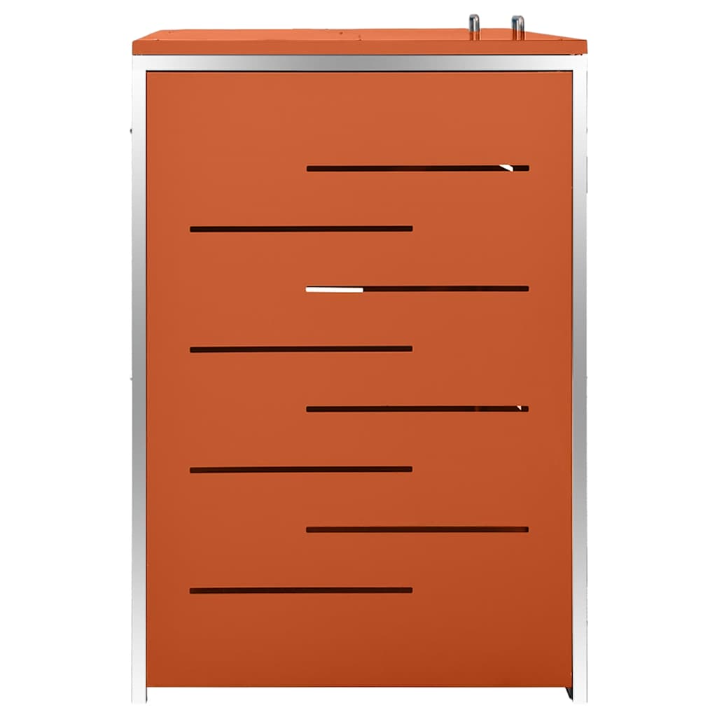 Copribidone per Spazzatura Singolo 69x77,5x115cm Acciaio Inox
