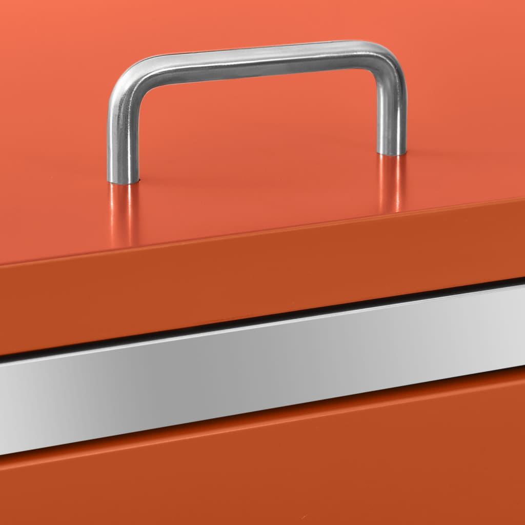 Copribidone per Spazzatura Singolo 69x77,5x115cm Acciaio Inox