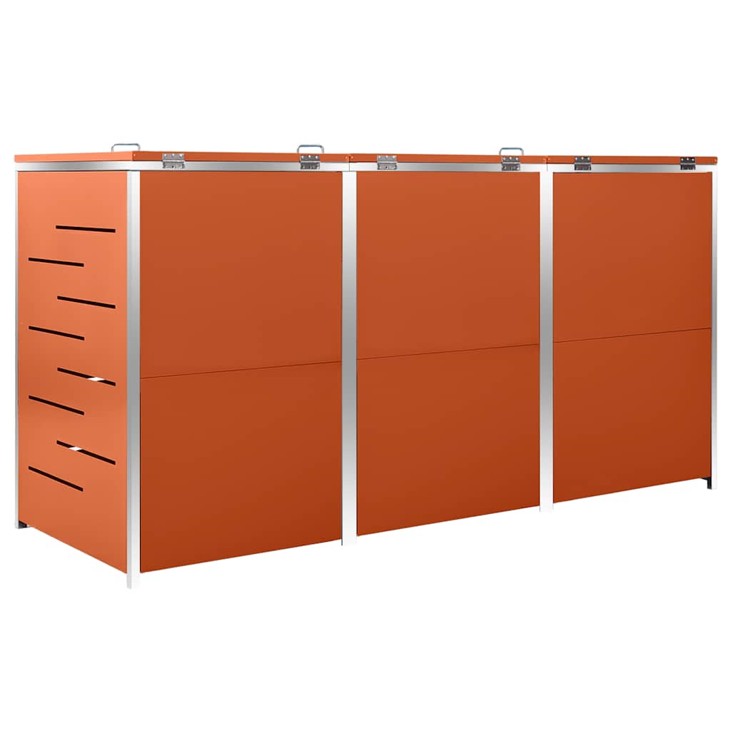 Copribidone per Spazzatura Singolo 69x77,5x115cm Acciaio Inox