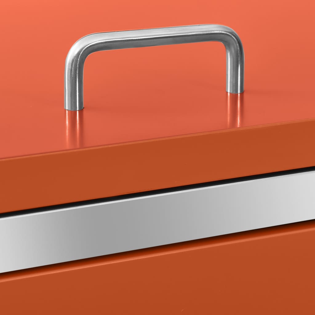 Copribidone per Spazzatura Singolo 69x77,5x115cm Acciaio Inox