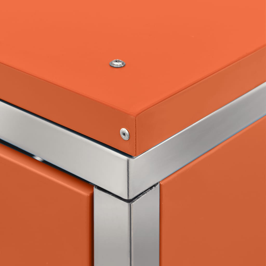 Copribidone per Spazzatura Singolo 69x77,5x115cm Acciaio Inox