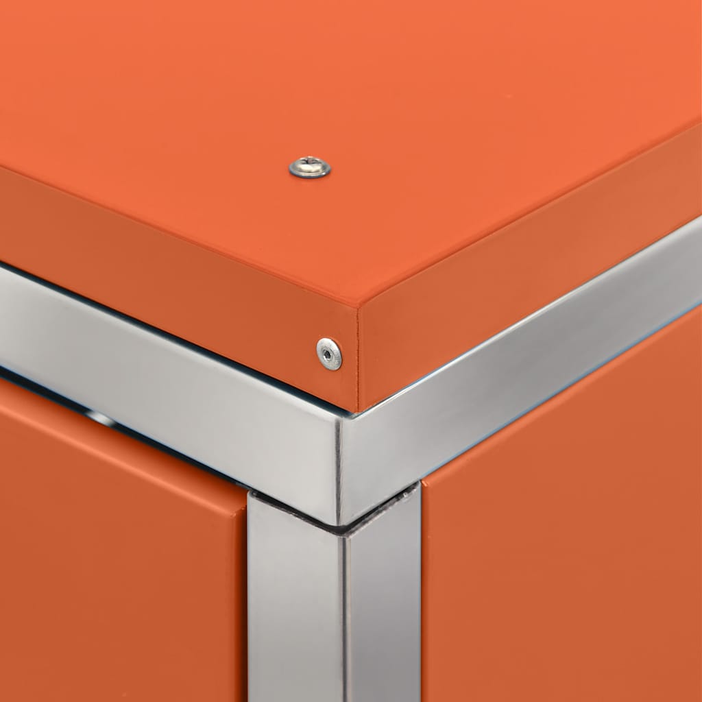 Copribidone per Spazzatura Singolo 69x77,5x115cm Acciaio Inox