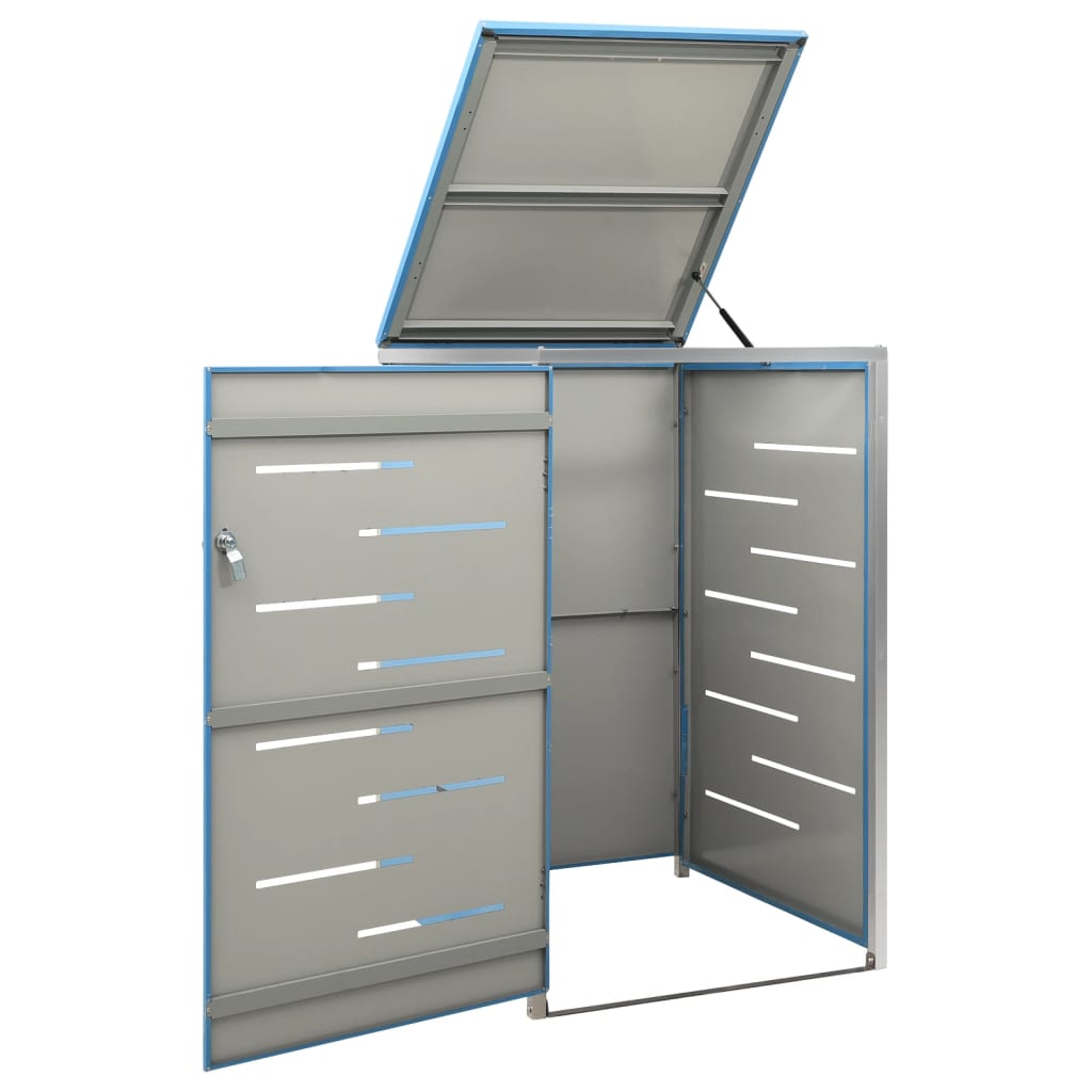 Copribidone per Spazzatura Singolo 69x77,5x115cm Acciaio Inox