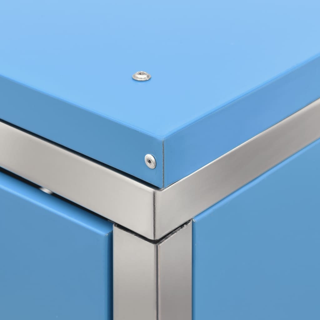 Copribidone per Spazzatura Singolo 69x77,5x115cm Acciaio Inox