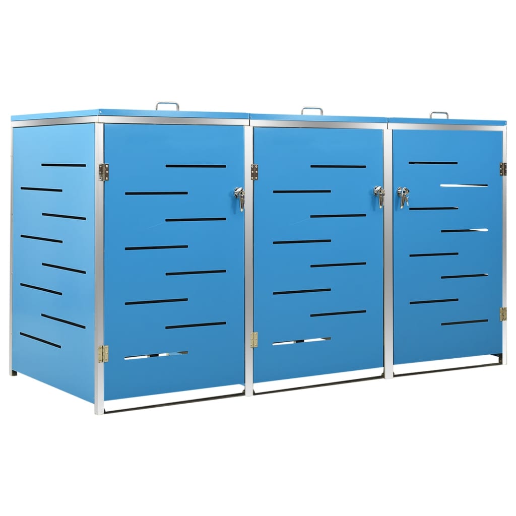 Copribidone per Spazzatura Singolo 69x77,5x115cm Acciaio Inox