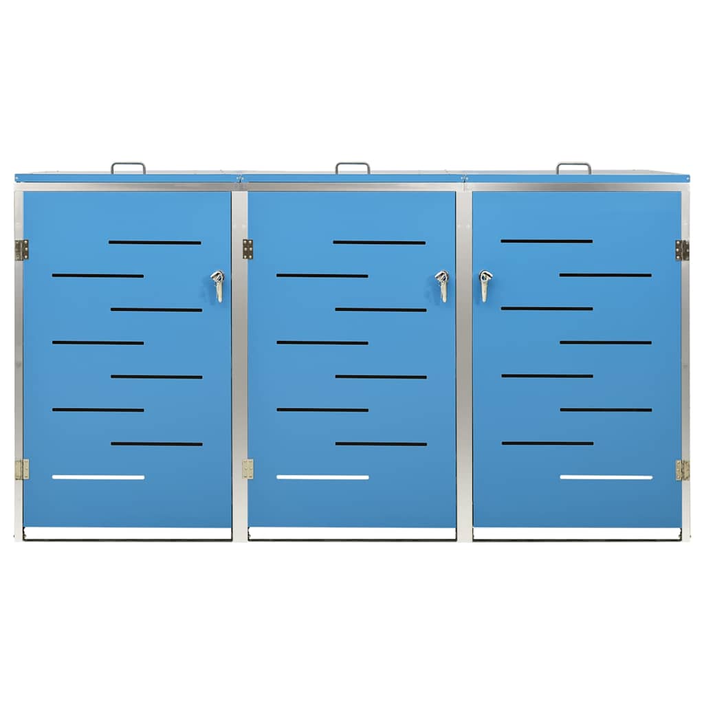 Copribidone per Spazzatura Singolo 69x77,5x115cm Acciaio Inox