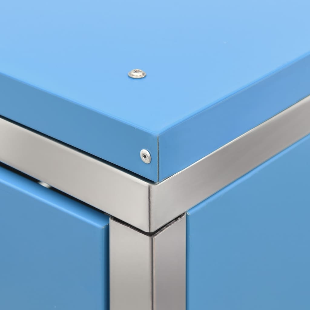Copribidone per Spazzatura Singolo 69x77,5x115cm Acciaio Inox