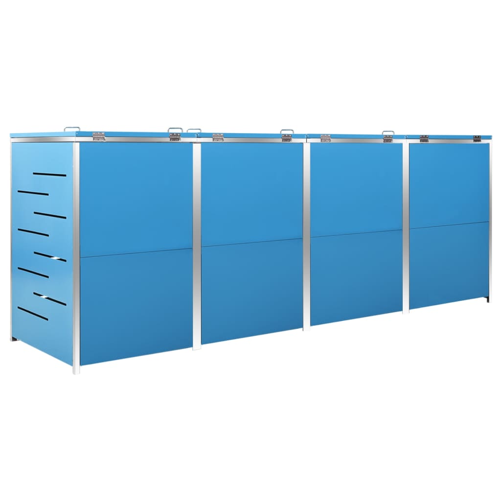 Copribidone per Spazzatura Singolo 69x77,5x115cm Acciaio Inox